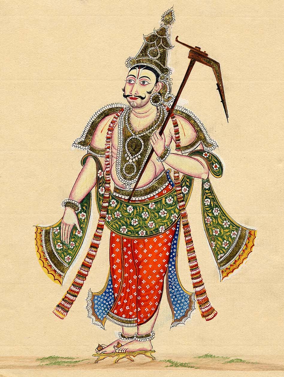 Śrī Baladeva Prabhu holding His plough